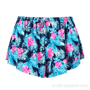 Nylon zwemshort voor dames met 4-wegs stretchkoffer